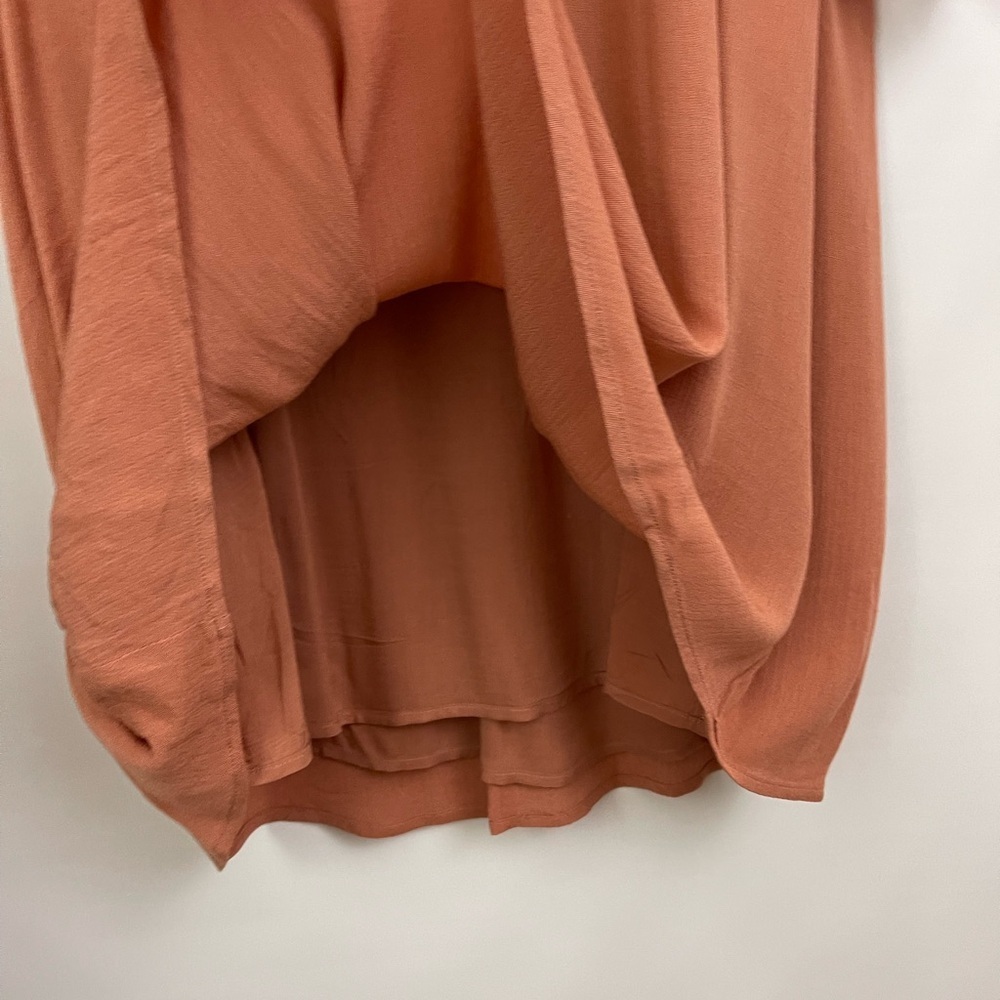 Heartloom Dress Tunic M Terracotta Rust Cold Shoulder Lace Boho Hippie Artsy - Picture 12 of 13